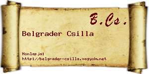 Belgrader Csilla névjegykártya